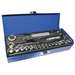 22Pc 1/4" Drive Sae/Metric Socket Set W/Case